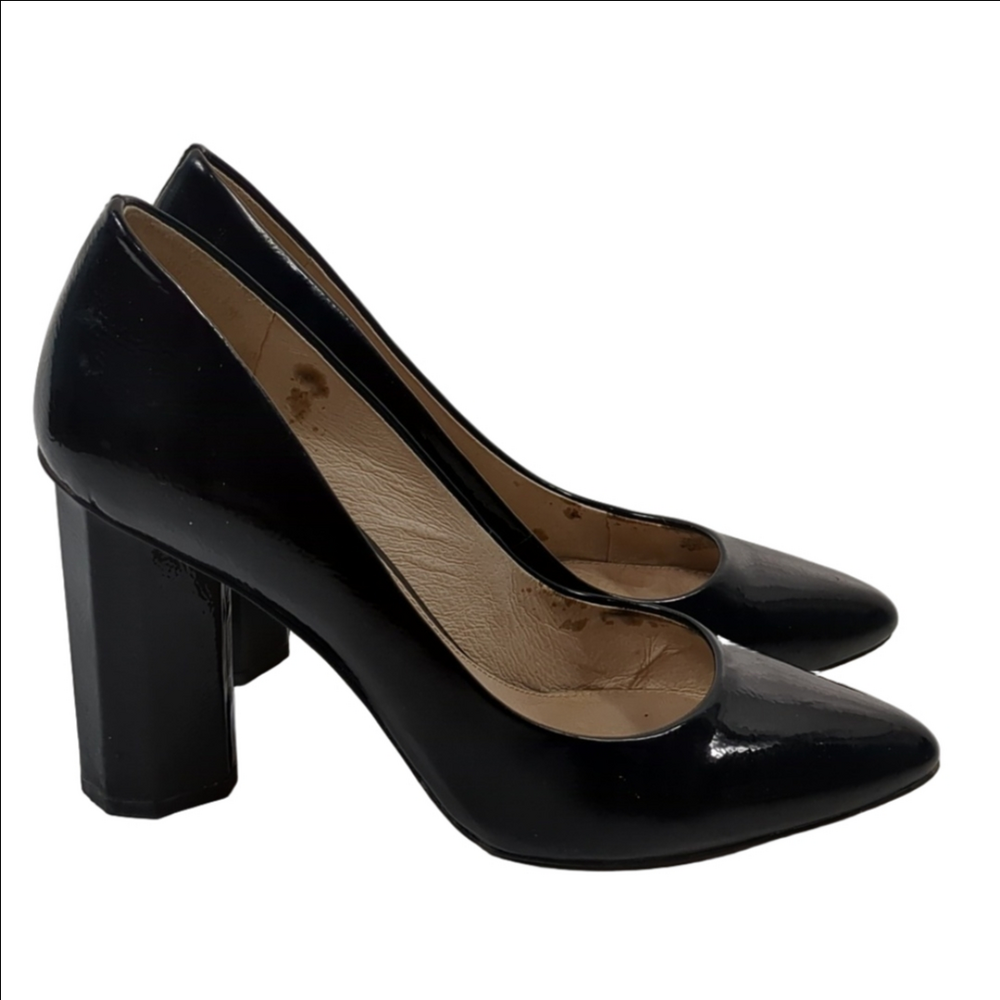 Louise et Cie Landon Block Heel Pumps Black Size 10